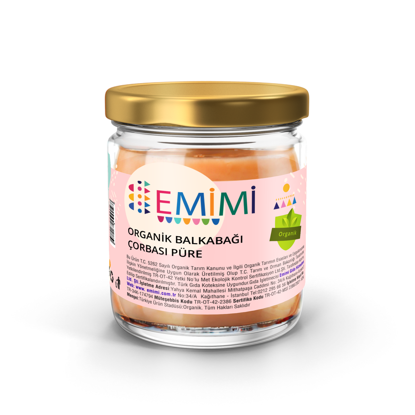 Organik Balkabağı Çorbası, Püre 180 Gram, Uzun Ömürlü