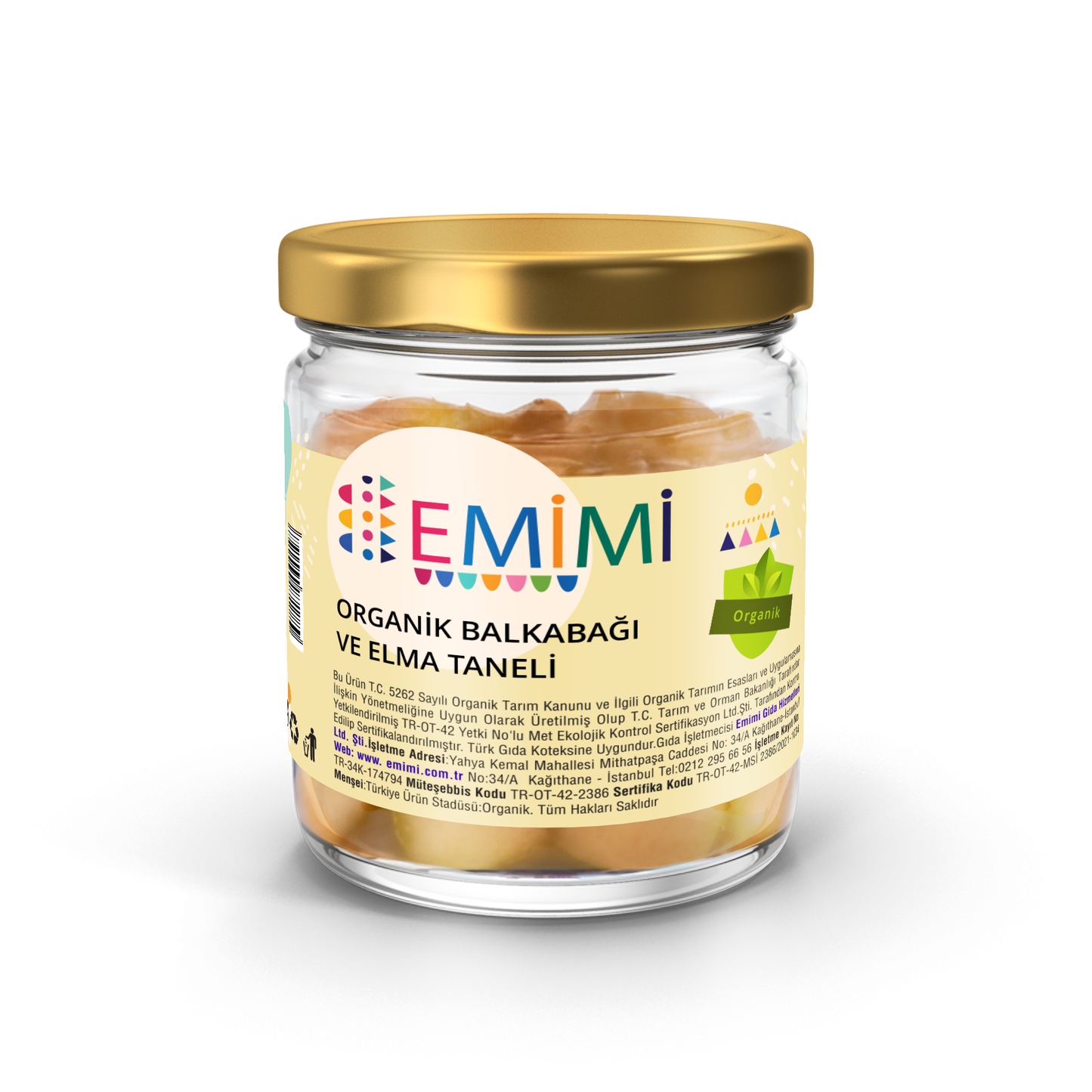 Organik Balkabağı & Elma, Taneli 180 Gram
