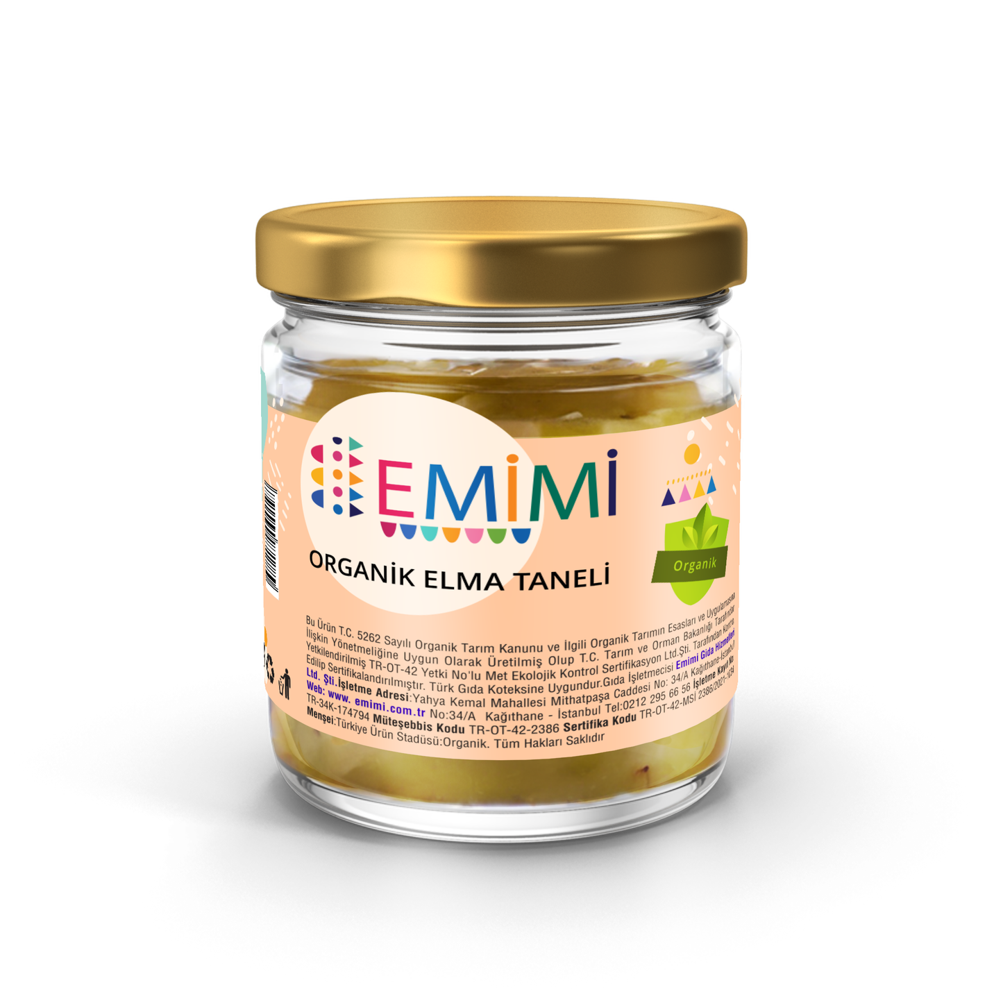 Organik Elma Taneli, 180 Gram