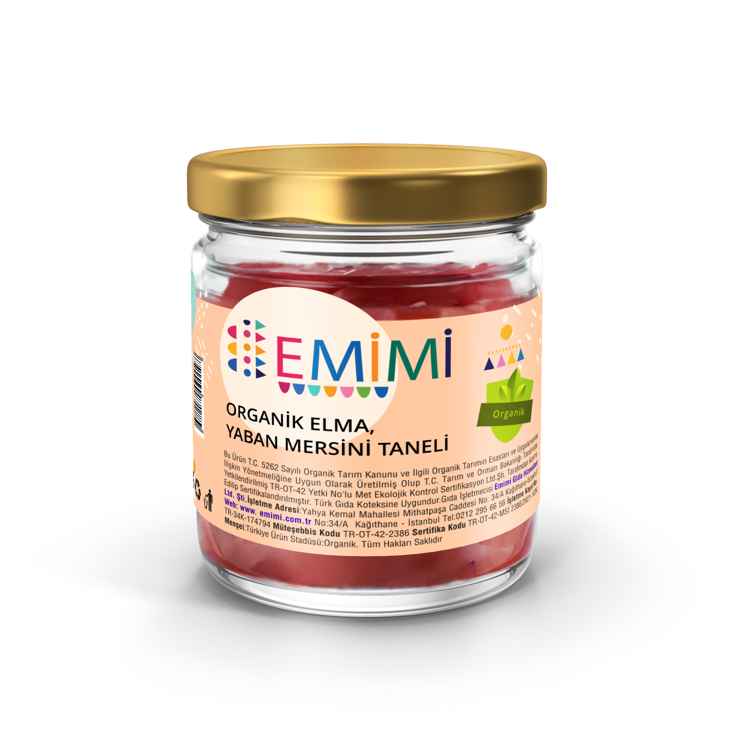 Organik Elma & Yaban Mersini, Taneli 180 Gram