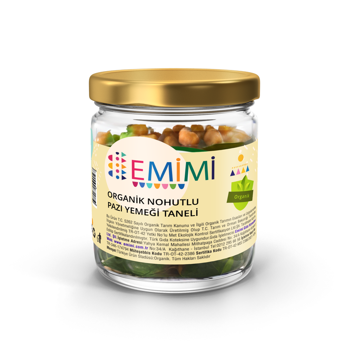 Organik Etli, Nohutlu Pazı Yemeği, Taneli 180 Gram, Uzun Ömürlü