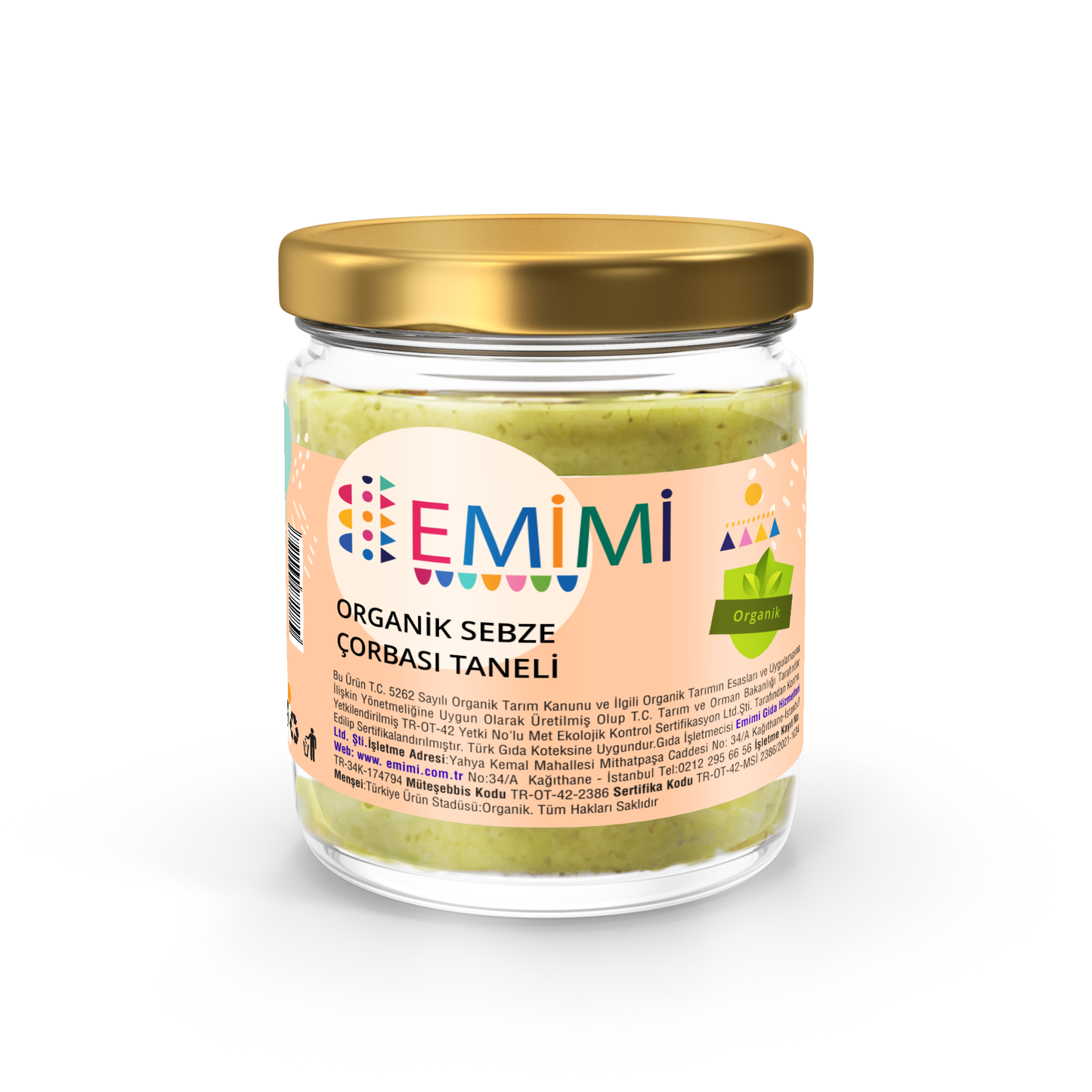 Organik Sebze Çorbası, Taneli 180 Gram ,Uzun Ömürlü