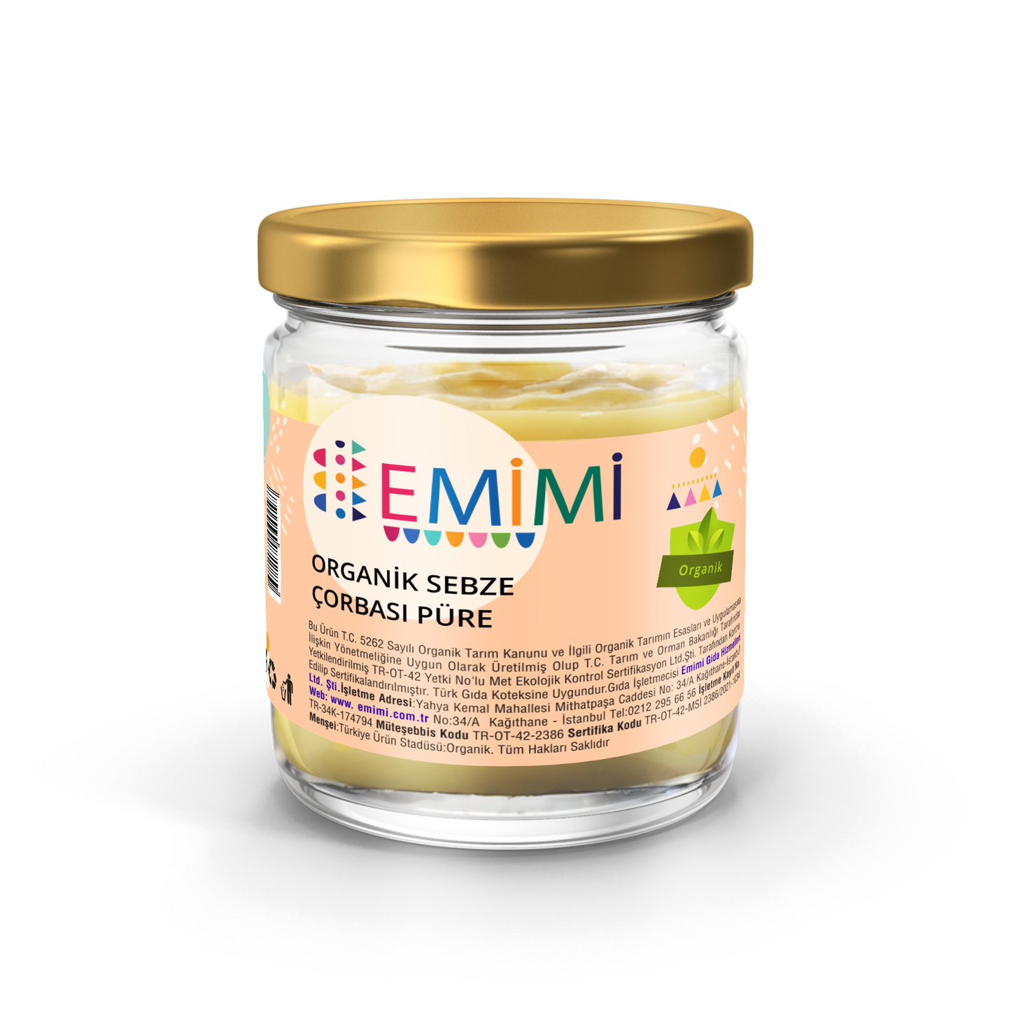 Organik Sebze Çorbası, Püre 180 Gram ,Uzun Ömürlü